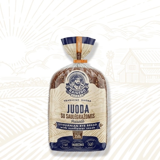 [8011] Rye Bread "Juoda Pusele" with sunfl.s.